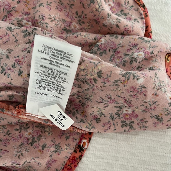 Jcrew Tie Shoulder Button Front Dress - Picture 6 of 6